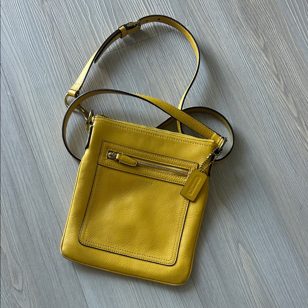 Coach yellow purse